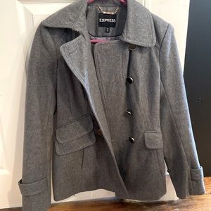 Grey express pea coat